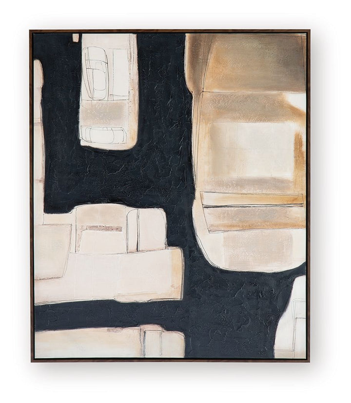 Feyville - Wall Art - Black / Brown / Cream - Roberts Furniture & Mattress (Yorktown, VA)