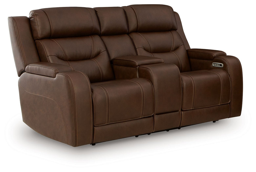 Knightington - Power Reclining Loveseat With Audio Seating - Roberts Furniture & Mattress (Yorktown, VA)