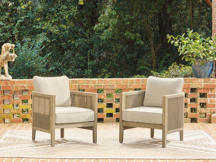 Spooners Cove - Lounge Chair With Cushion (Set of 2) - Beige