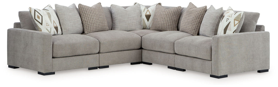Aslan Court - Sectional With Ottoman Set - Roberts Furniture & Mattress (Yorktown, VA)