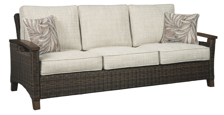 Paradise Trail - Sofa with Cushion - Medium Brown