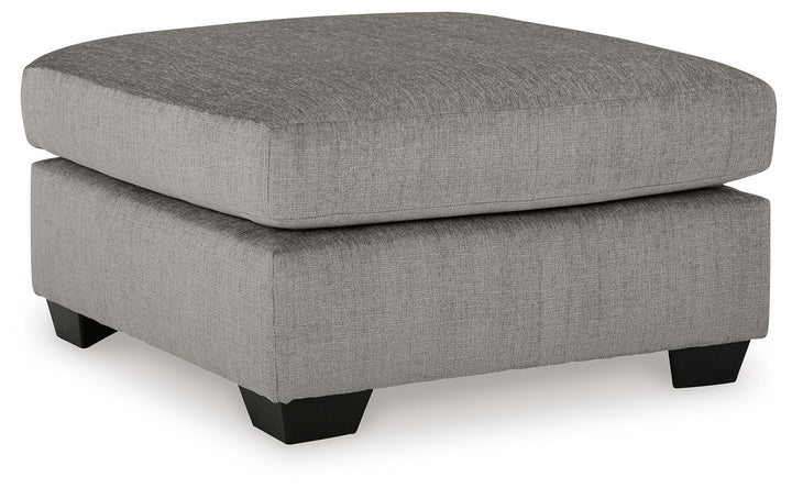 Lanelly - Oversized Accent Ottoman - Alloy - Roberts Furniture & Mattress (Yorktown, VA)
