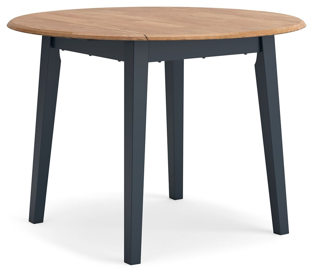 Gesthaven - Round Dining Room Drop Leaf Table Set - Roberts Furniture & Mattress (Yorktown, VA)