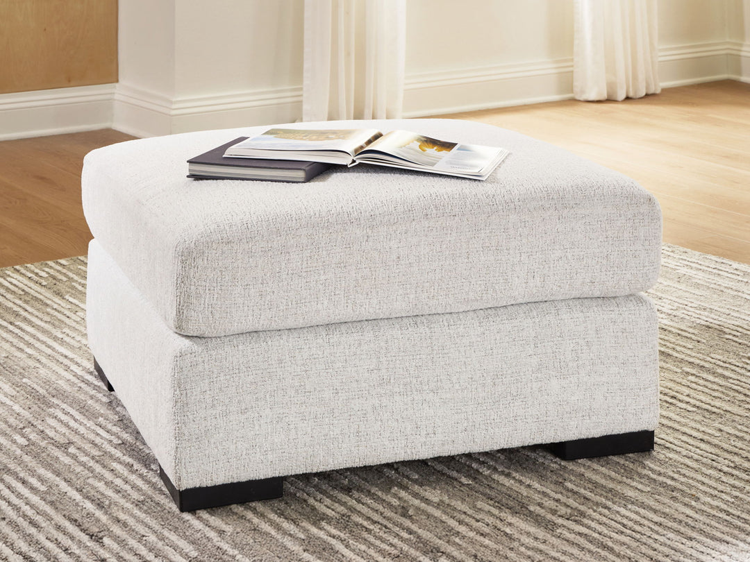 Misty-Lakes - Oversized Accent Ottoman - Chalk - Roberts Furniture & Mattress (Yorktown, VA)