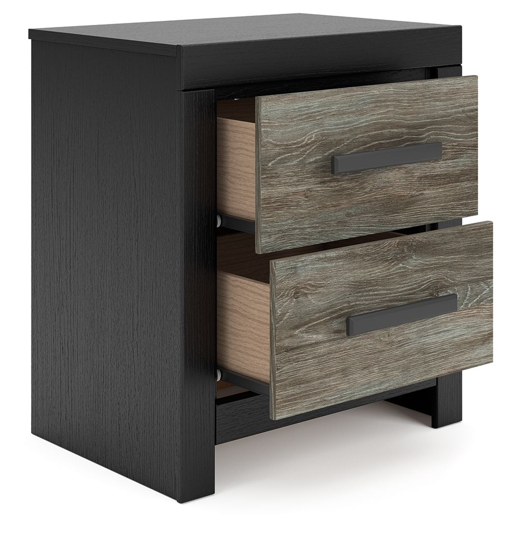 Broachmyn - Two Drawer Night Stand - Roberts Furniture & Mattress (Yorktown, VA)