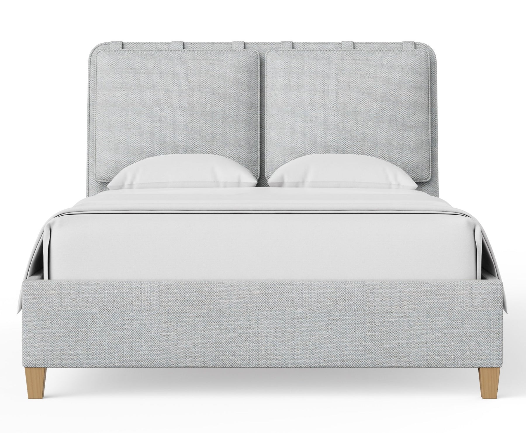 Nordhaven - Upholstered Bed - Clear Maple Legs - Roberts Furniture & Mattress (Yorktown, VA)