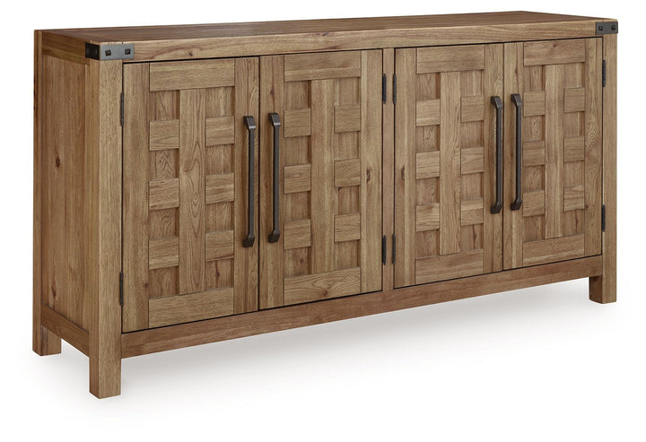 Ridgester - Dining Room Server - Light Brown - Roberts Furniture & Mattress (Yorktown, VA)