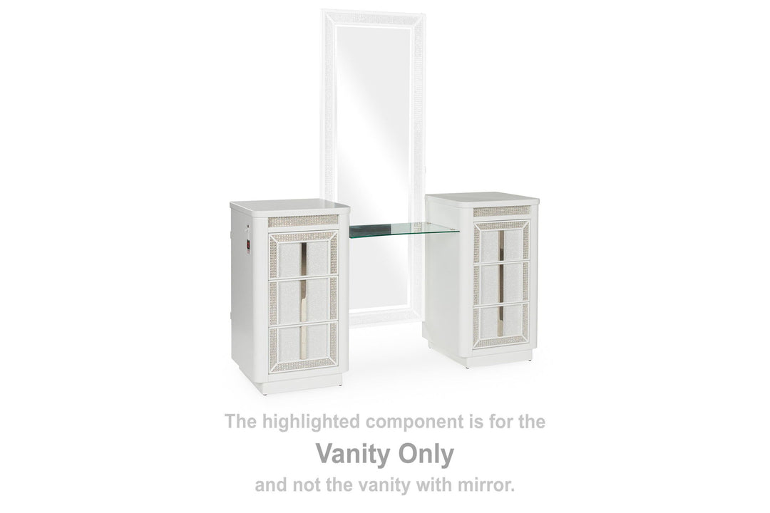 Chalanna - Vanity - White - Roberts Furniture & Mattress (Yorktown, VA)