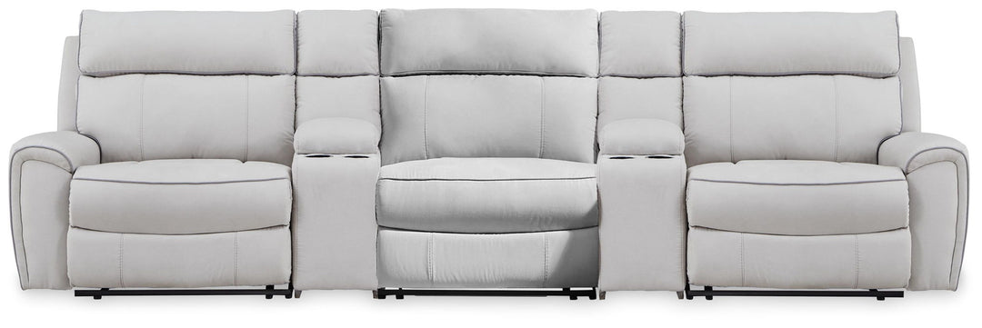 Social Pointe - Reclining Sectional - Roberts Furniture & Mattress (Yorktown, VA)