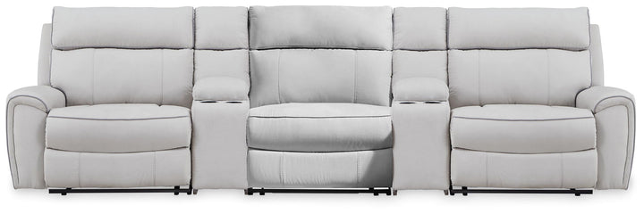 Social Pointe - Reclining Sectional - Roberts Furniture & Mattress (Yorktown, VA)