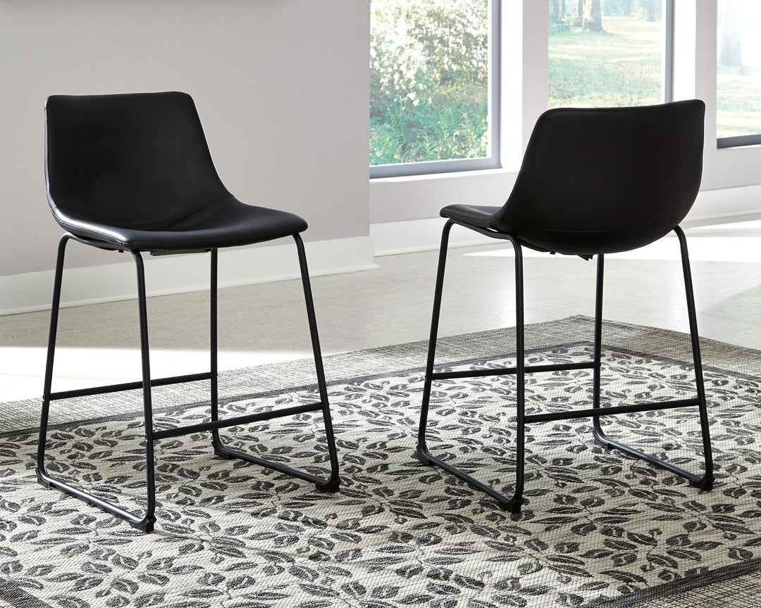 Centiar - Upholstered Barstool (Set of 2) - Roberts Furniture & Mattress (Yorktown, VA)