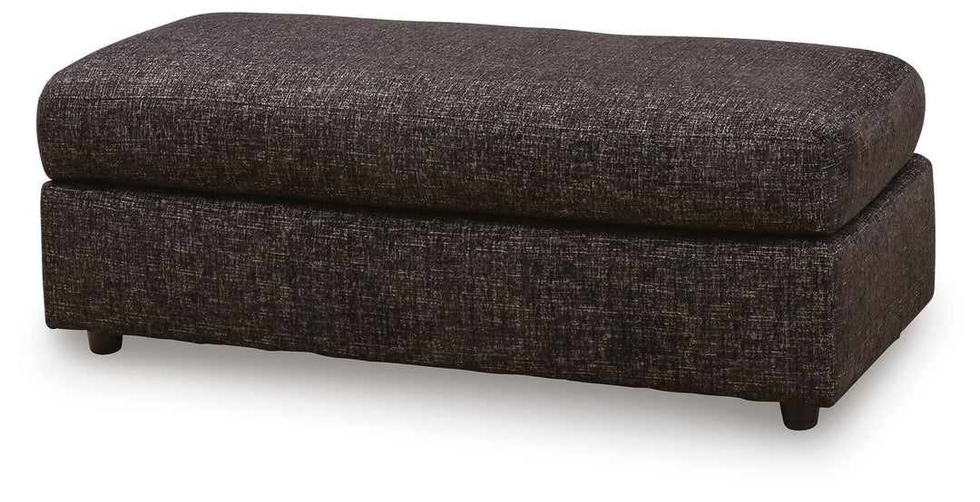Lentiz - Oversized Accent Ottoman - Onyx - Roberts Furniture & Mattress (Yorktown, VA)