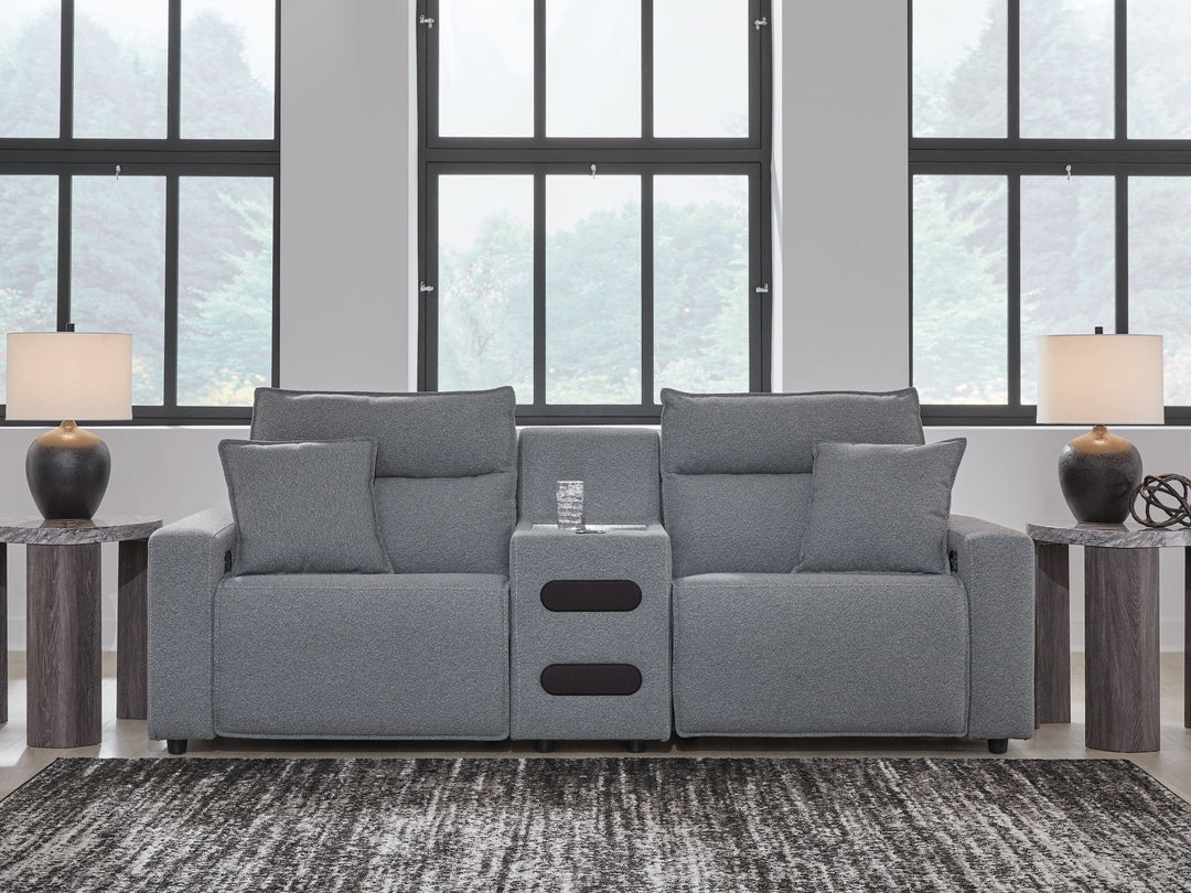 ModMax II - Salt And Pepper - Reclining Sectional