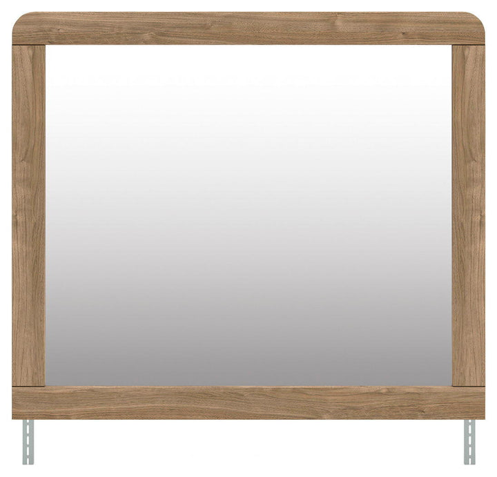 Gramburg - Bedroom Mirror - Warm Natural Brown - Roberts Furniture & Mattress (Yorktown, VA)