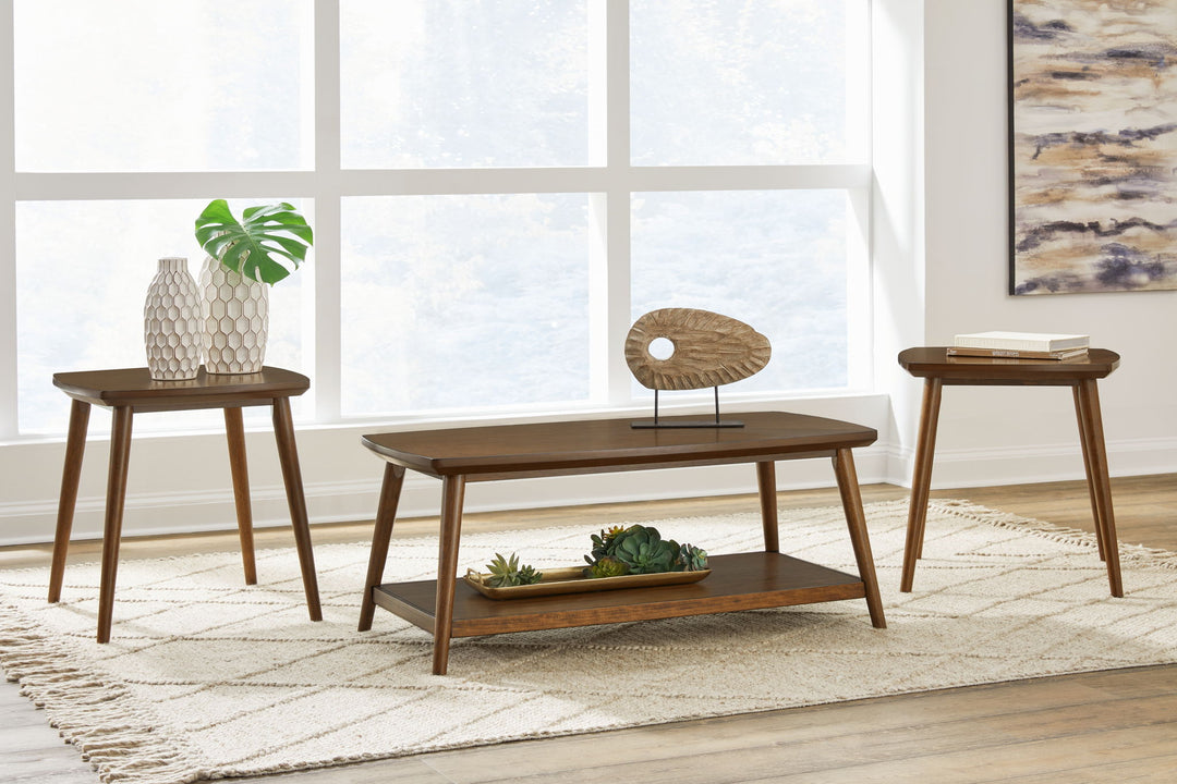 Lyncott - Occasional Table Set (Set of 3) - Brown