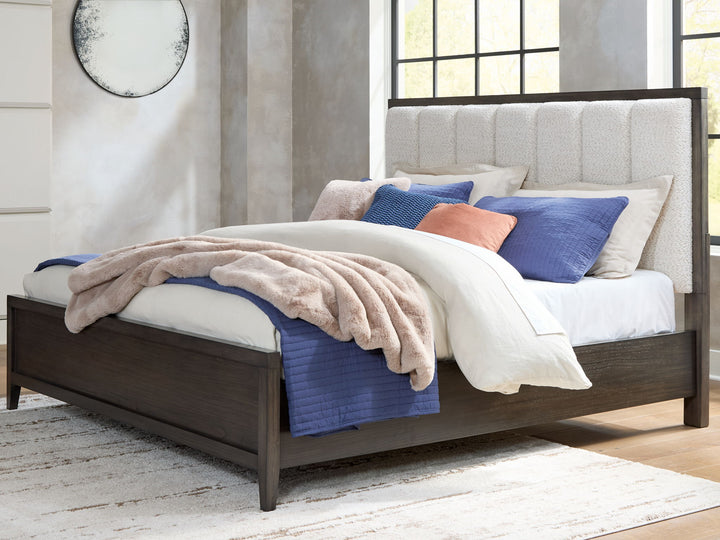 Westonfort - King Upholstered Panel Bed - Espresso