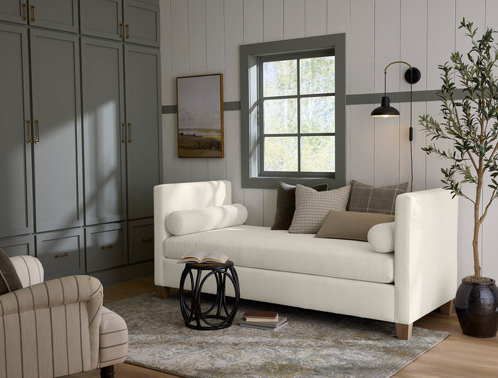 Tide & Timber - Linen Upholstery Day Bed With Twin Mattress And 4 Legs - Roberts Furniture & Mattress (Yorktown, VA)