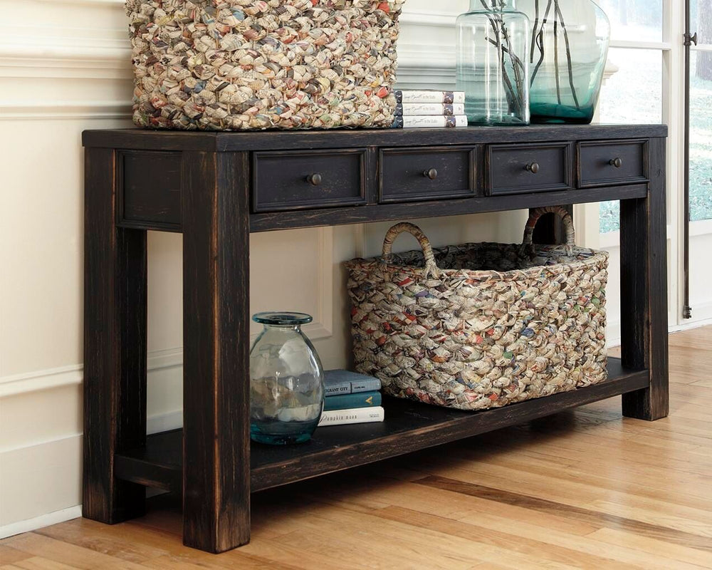 Gavelston - Sofa Table - Black - Roberts Furniture & Mattress (Yorktown, VA)