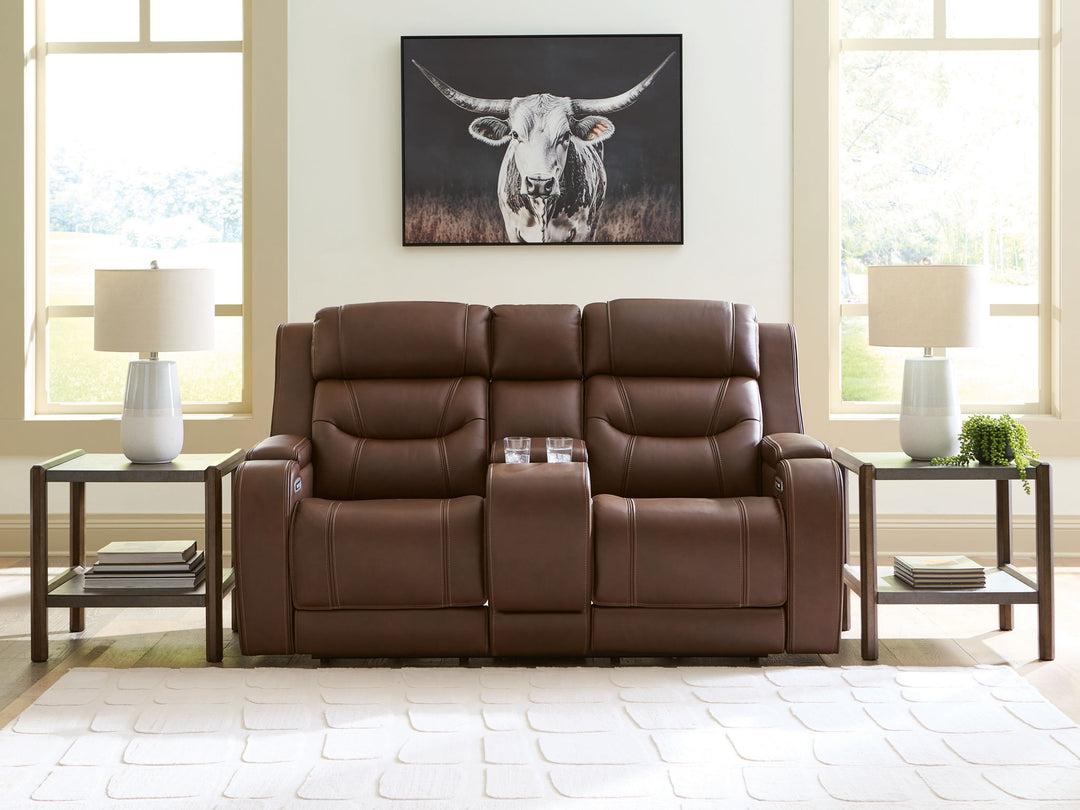 Knightington - Power Reclining Loveseat With Audio Seating - Roberts Furniture & Mattress (Yorktown, VA)
