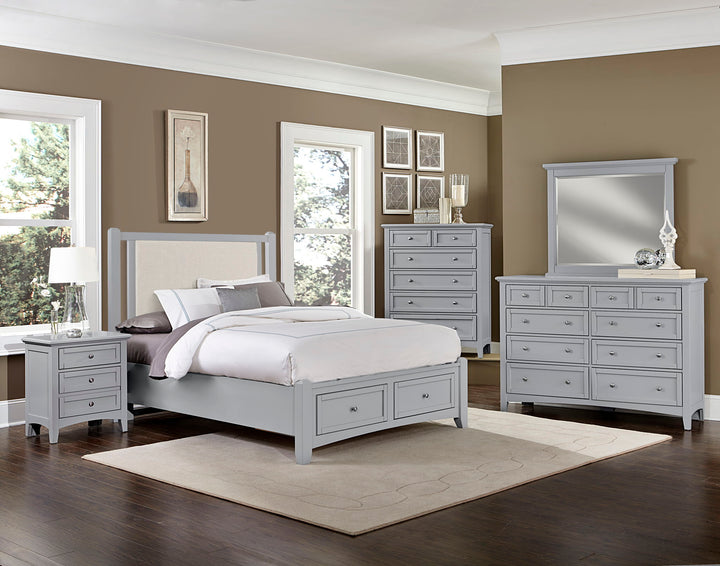 Bonanza - Linen Upholstered Bed With Storage Footboard - Roberts Furniture & Mattress (Yorktown, VA)
