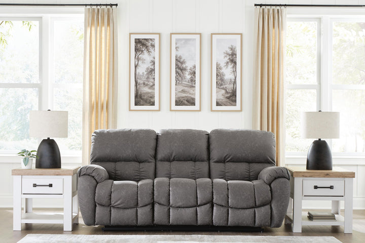 Bakerstein - Power Recline Sofa With Adjustable Headrest - Galaxy