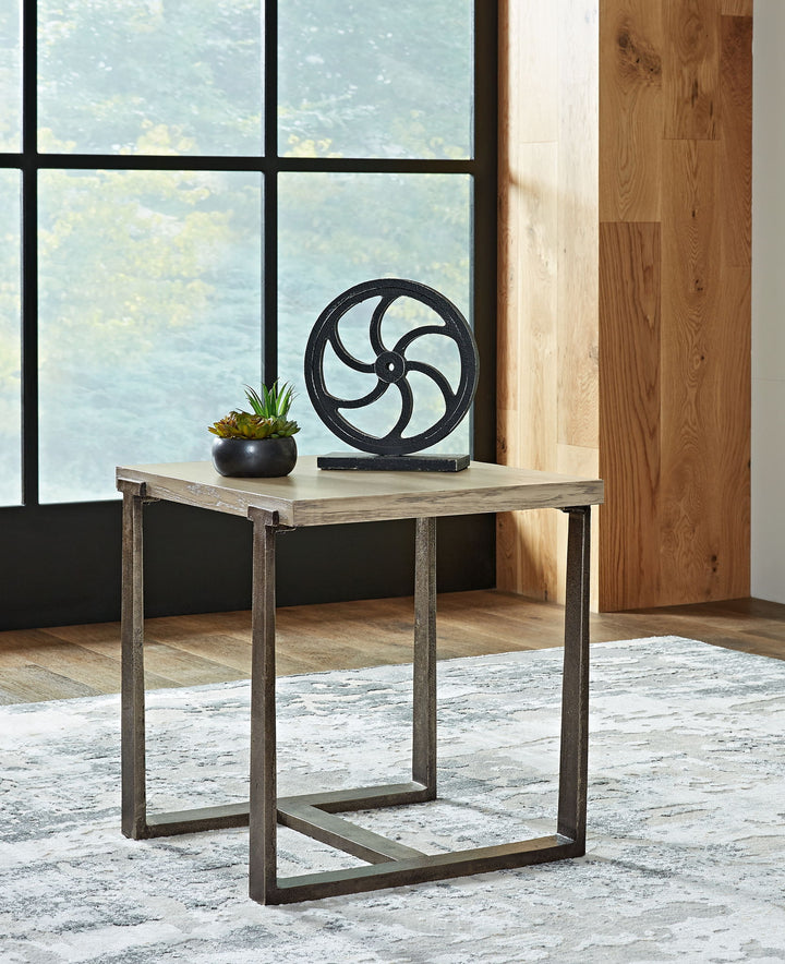 Dalenville - Rectangular End Table - Gray