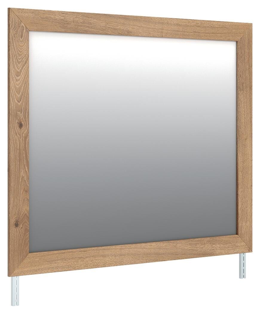 Brozmont - Bedroom Mirror - Tan - Roberts Furniture & Mattress (Yorktown, VA)