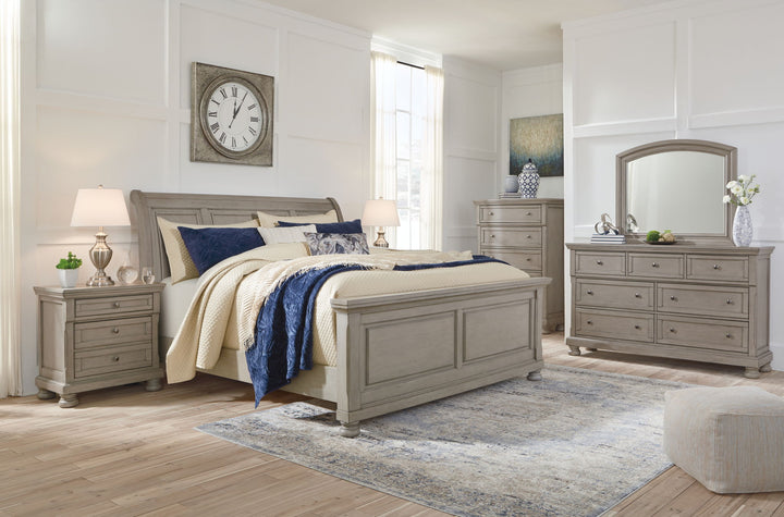 Lettner - Sleigh Bed Set - Roberts Furniture & Mattress (Yorktown, VA)