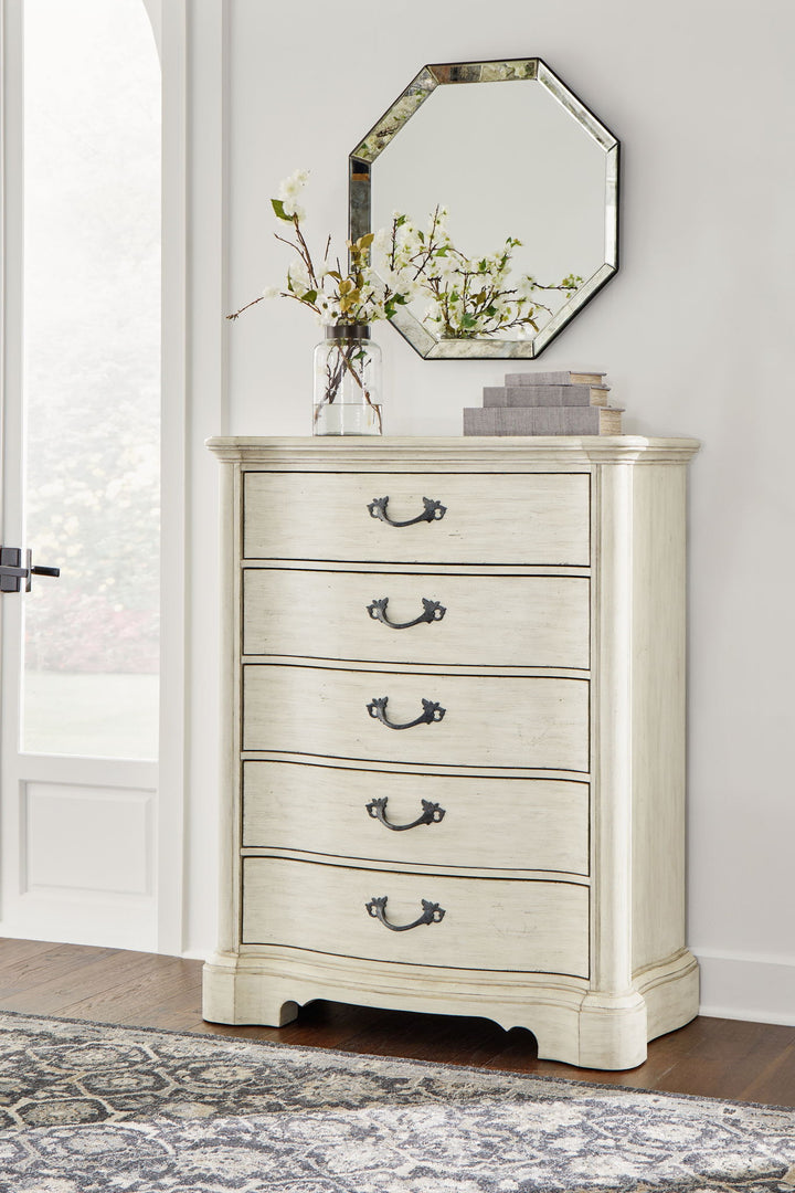 Arlendyne - Five Drawer Chest - Antique White