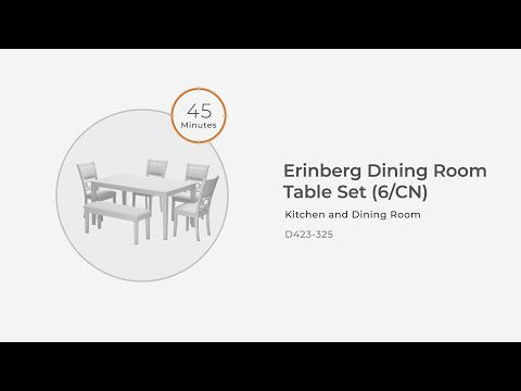 Erinberg - Dining Room Table Set (Set of 6) - Antique White