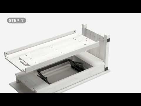 Freedan - Rect Lift Top Cocktail Table - Grayish Brown