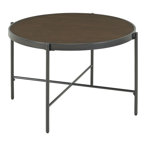 Vienna Round Coffee Table with Wooden Top image