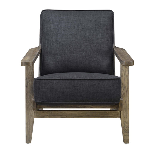 Metro Accent Chair in Onyx w/ Antique Legs image