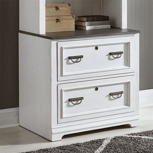 Liberty Allyson Park Bunching Lateral File Cabinet in Wirebrushed White image