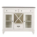 Liberty Furniture Allyson Park Buffet in White with Charcoal image