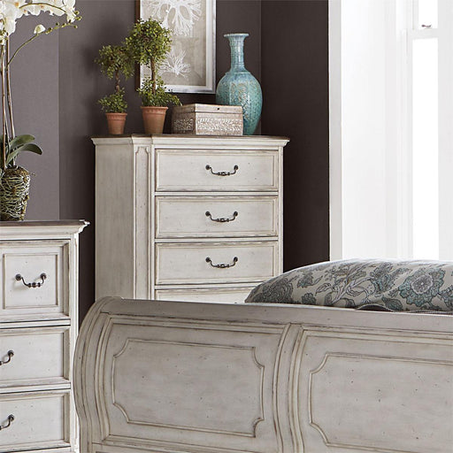 Liberty Abbey Road 5 Drawer Chest in Porcelain White image