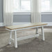 Liberty Furniture Lindsey Farm Backless Bench (RTA) in Weathered White & Sandstone image