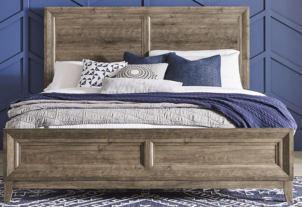 Liberty Furniture Ridgecrest King Panel Bed in Cobblestone image