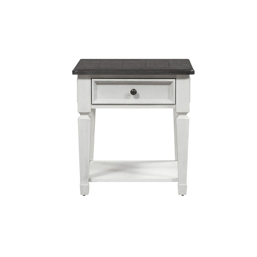 Liberty Allyson Park Drawer End Table in Wirebrushed White image