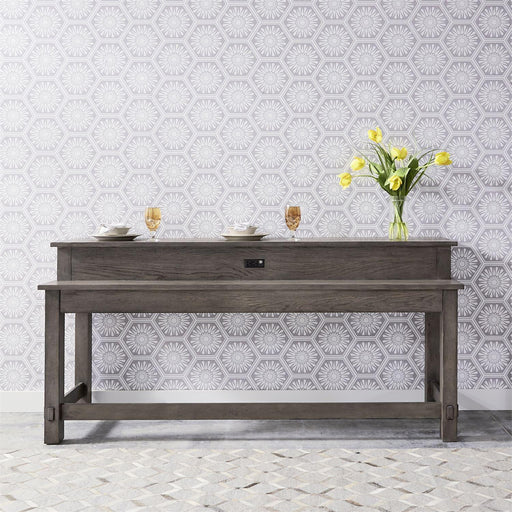 Liberty Modern Farmhouse Console Bar Table in Dusty Charcoal image