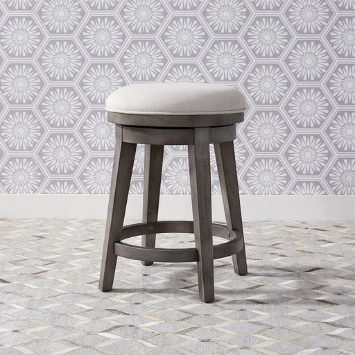 Liberty Modern Farmhouse Console Swivel Stool in Dusty Charcoal image