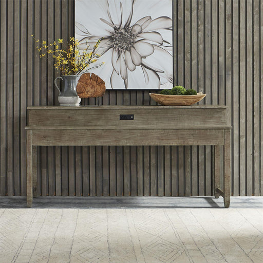 Liberty Parkland Falls Console Bar Table in Weathered Taupe image
