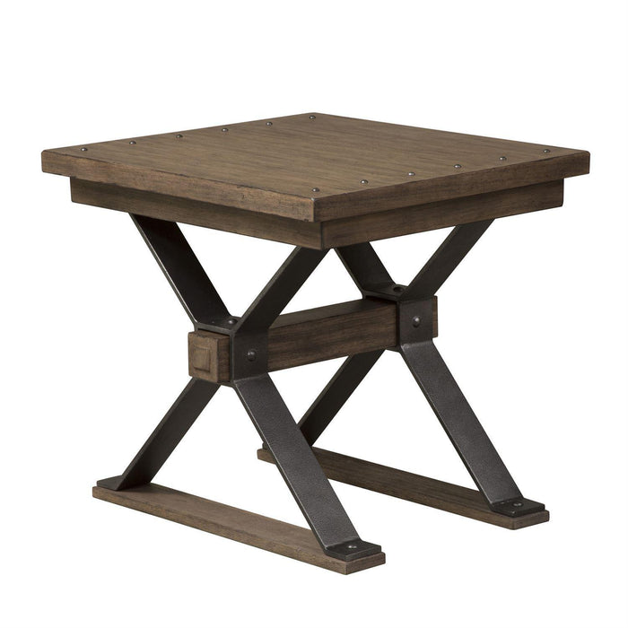 Liberty Sonoma Road End Table in Weathered Beaten Bark image