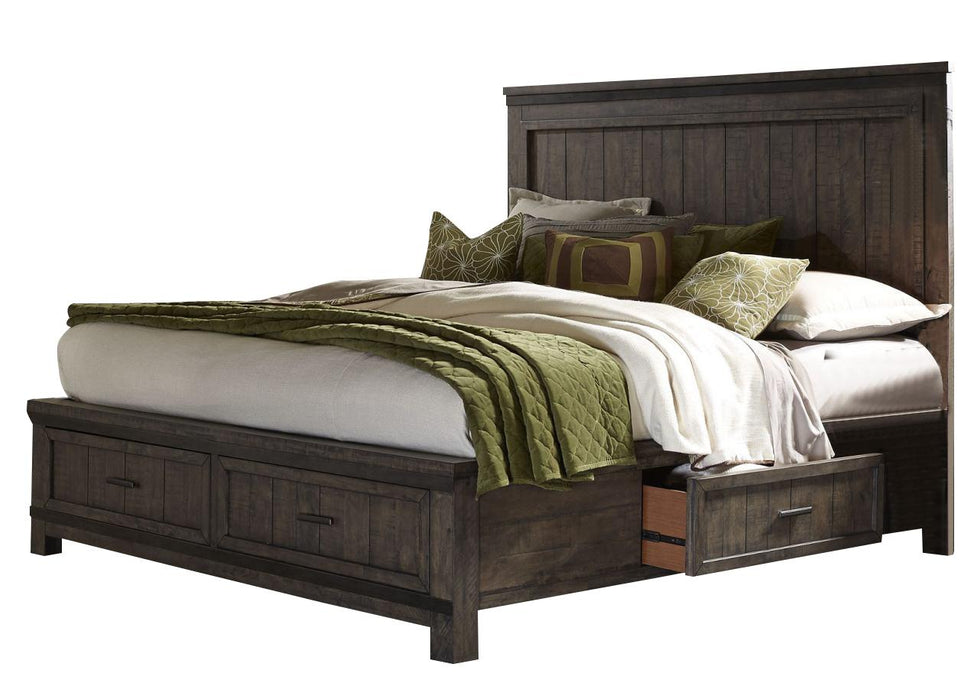 Liberty Thornwood Hills Queen Two Sided Storage Bed in Rock Beaten Gray image
